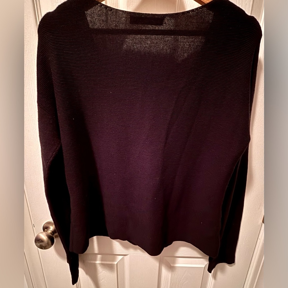 Peruvian Connection Black Button Down Sweater Siz… - image 2